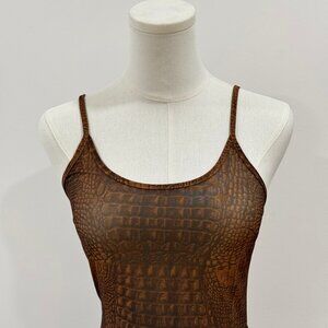 I.AM.GIA Croc/Snake Print Dress – Size XS